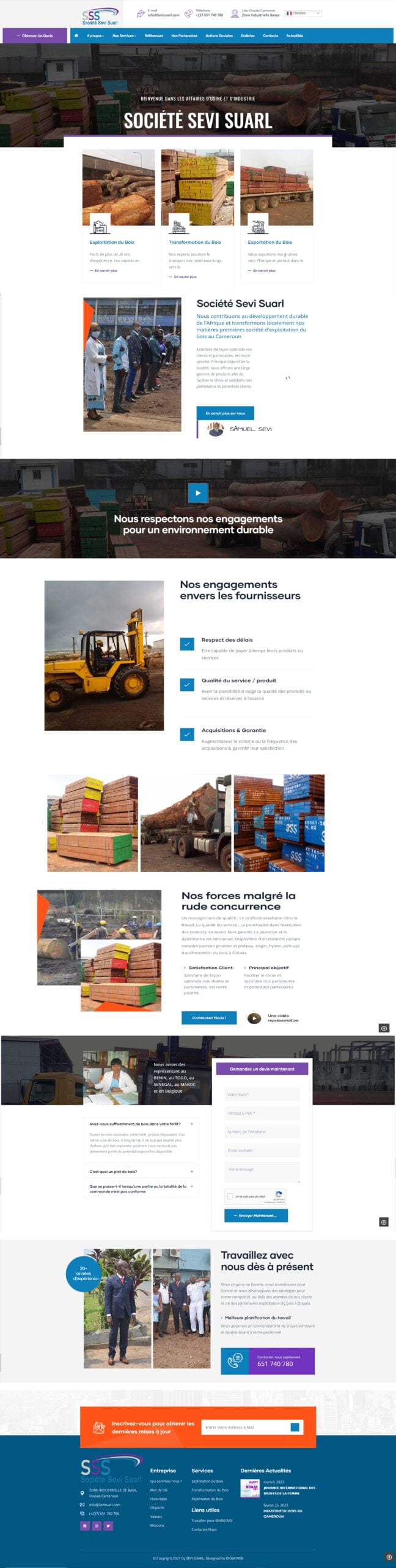 Présentation de Sevi Suarl