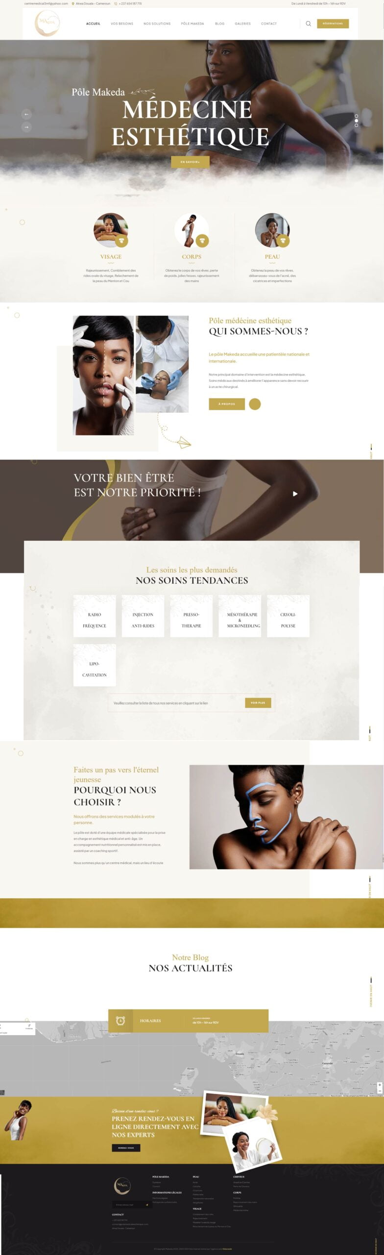 Présentation page accueil Makeda