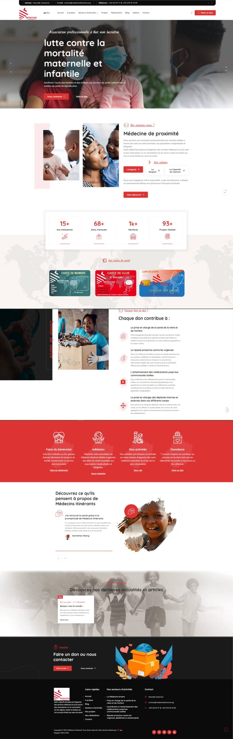 Le site de Médecins Itinerants