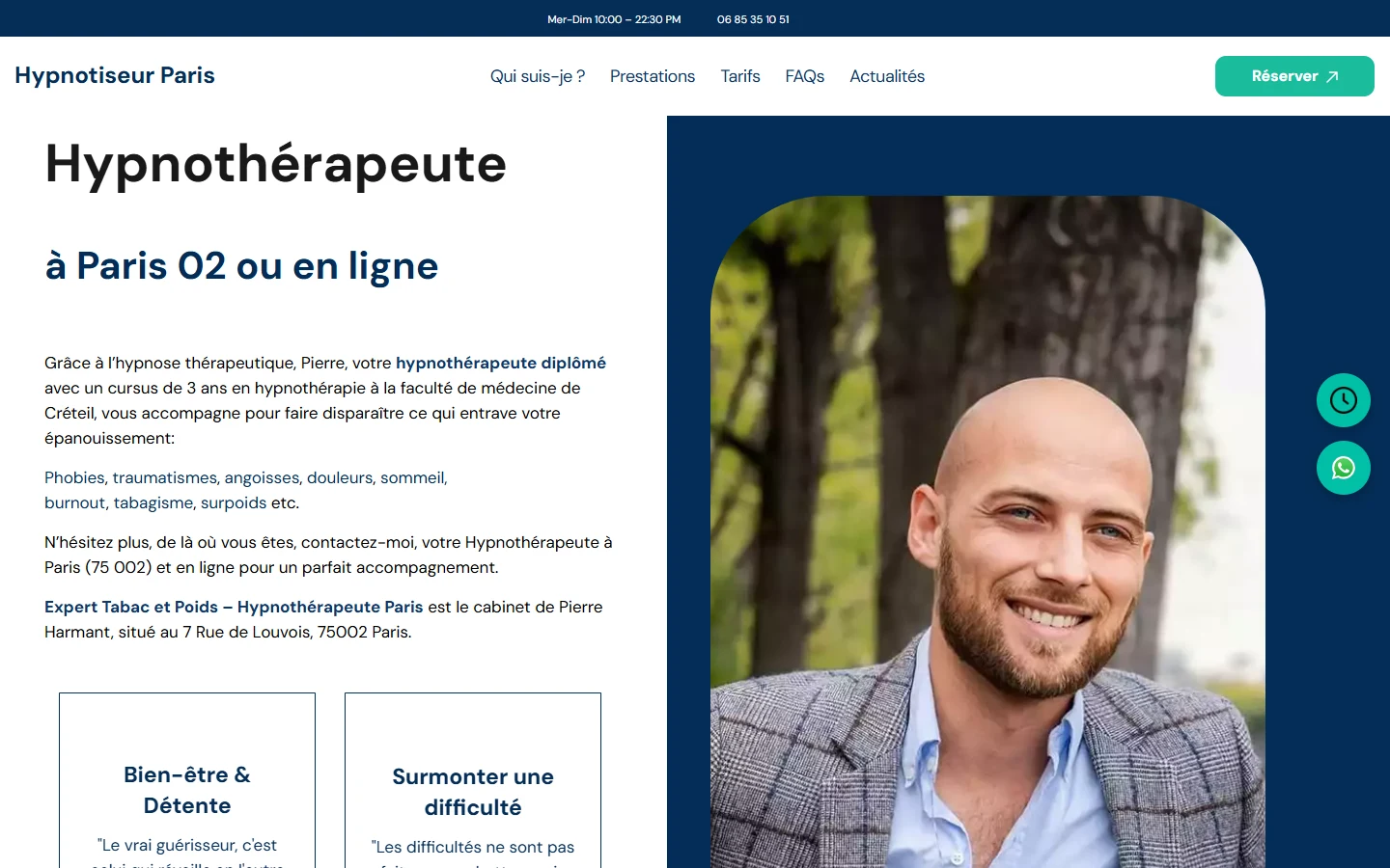 Pierre Harmant — Accueil sur ordinateur