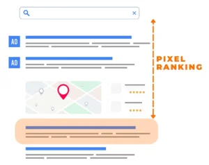 Le Pixel Ranking est une méthode innovante de mesure de la visibilité de vos résultats dans les pages de résultats des moteurs de recherche (SERP).