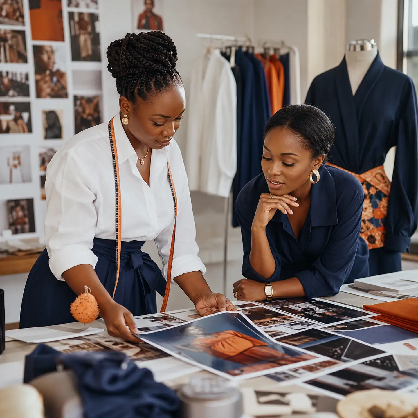 Professionnelles de la mode et de la beauté travaillant leur univers de marque avec Didacweb