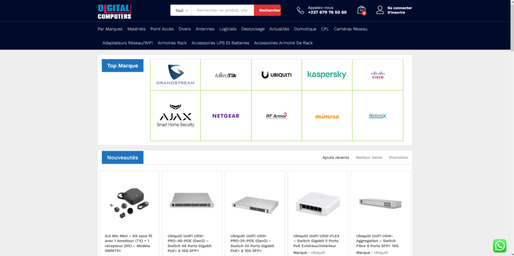 Image du site internet de Digital Computer