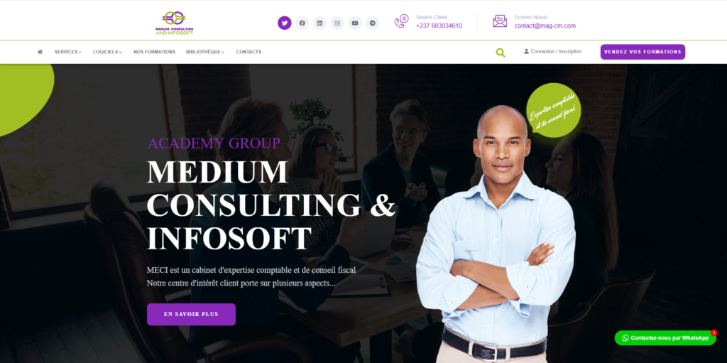 Image du site internet de Mag CM