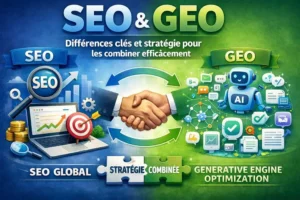 SEO et GEO : différences clés et stratégie pour les combiner efficacement