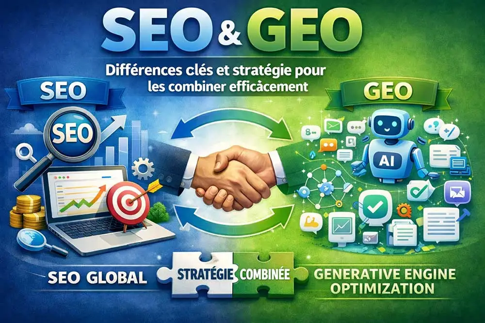 SEO et GEO : différences clés et stratégie pour les combiner efficacement