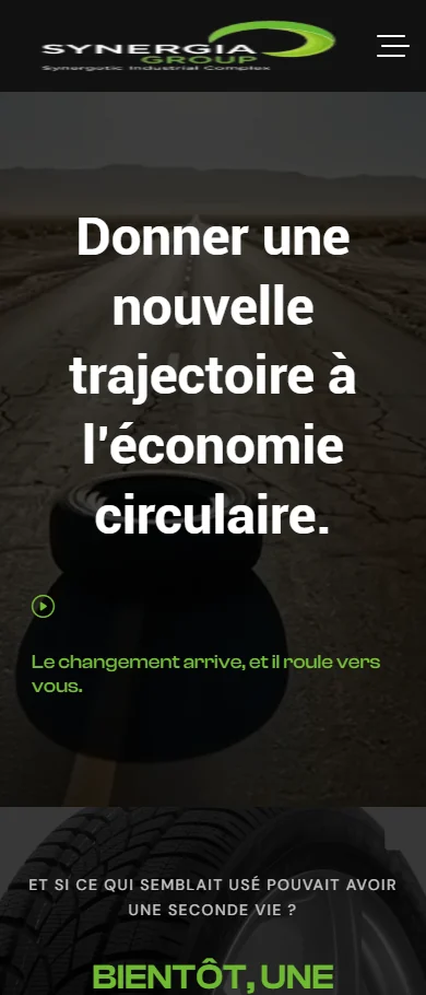 Synergia Complex — Pôle Pneus sur mobile