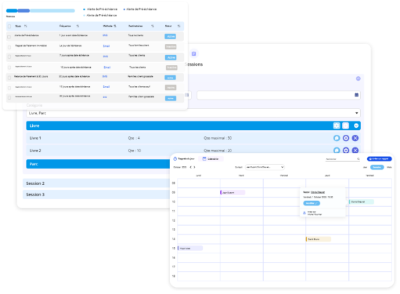 Exemple d'une interface d'une application web créer par Didacweb