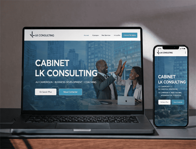 Réalisation du site de LKCONSULTING par Didacweb