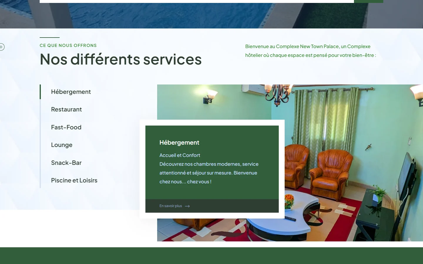 Newtown Palace — Service presentation