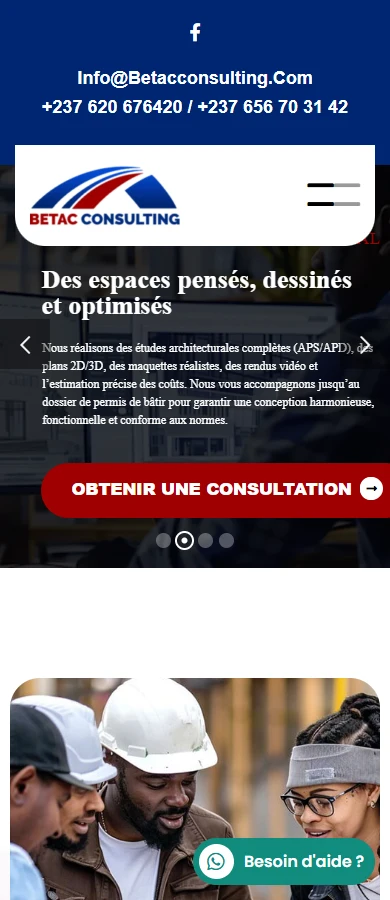 BETAC Consulting — Version mobile