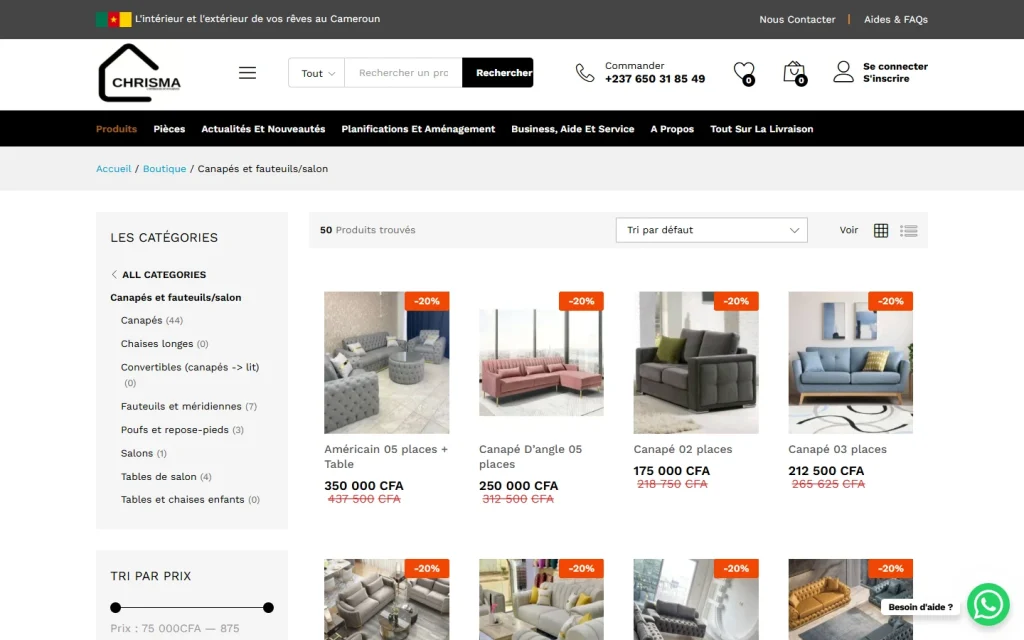 Catalogue de meubles