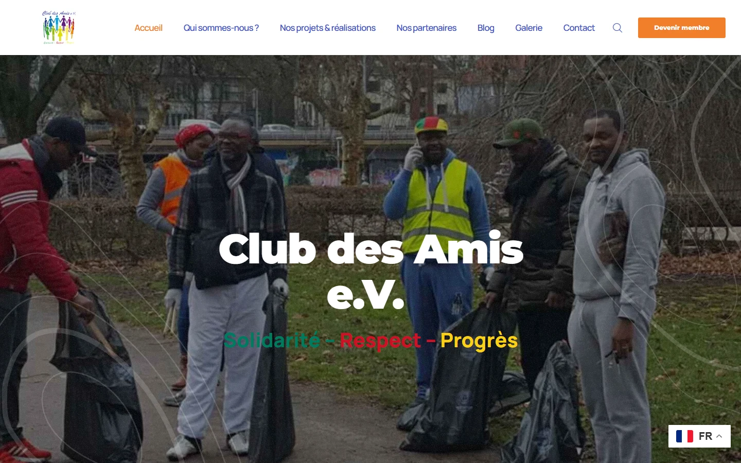 Accueil sur ordinateur