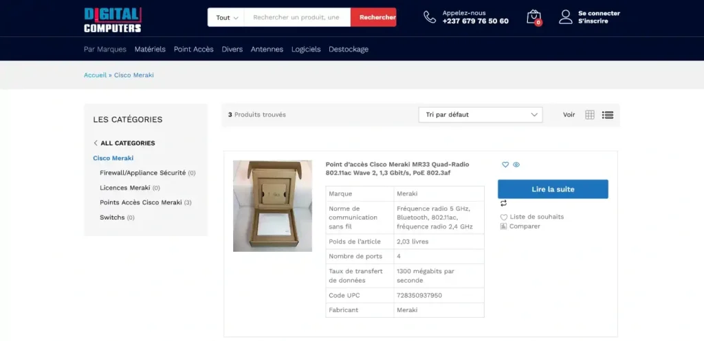 Cisco Meraki category