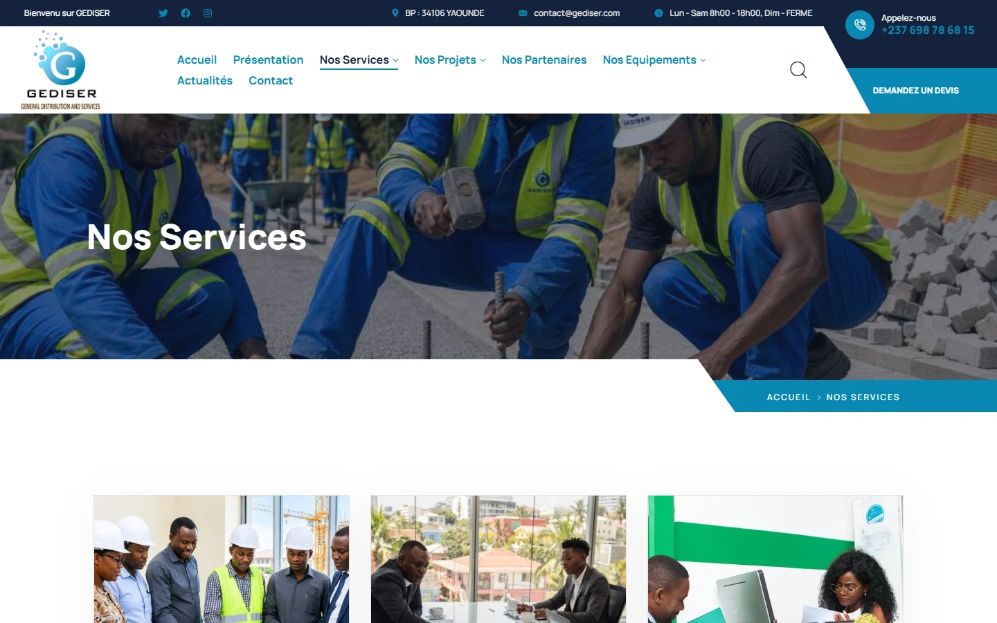 Présentation des services