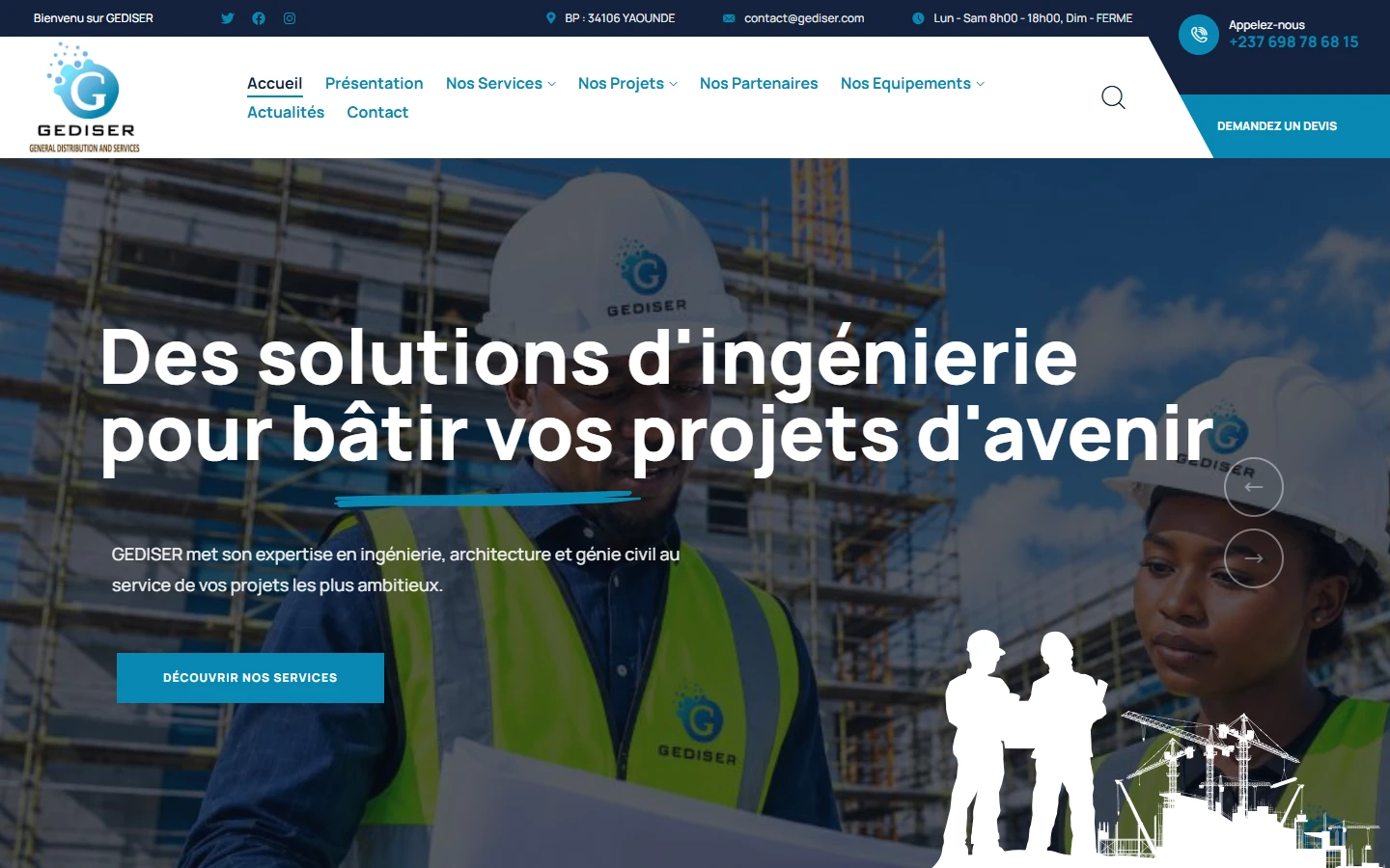 Accueil sur ordinateur