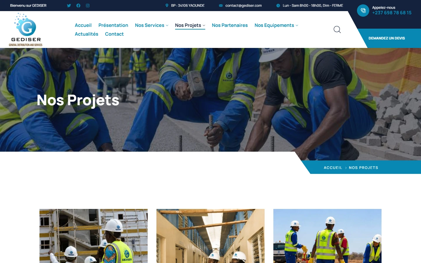 Projets présentés