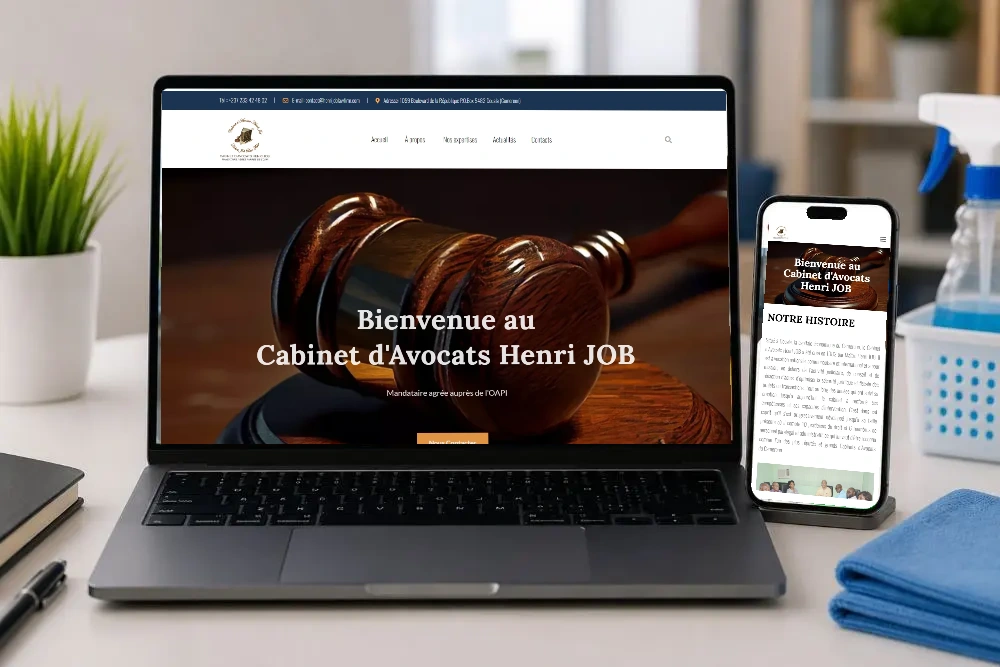 Henri JOB sur ordinateur et mobile