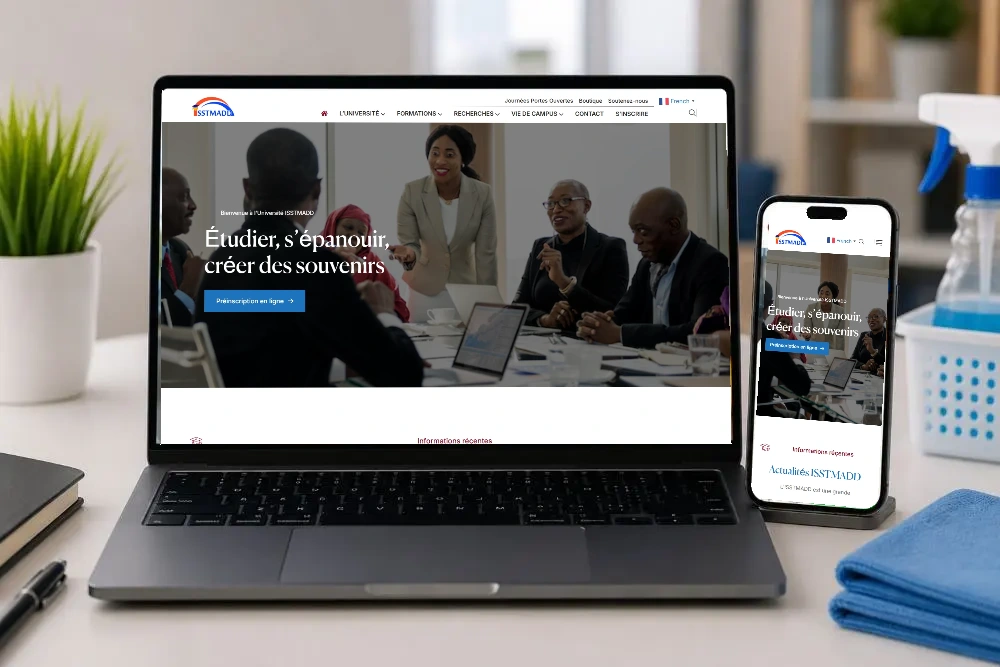 ISSTMADD sur ordinateur et mobile