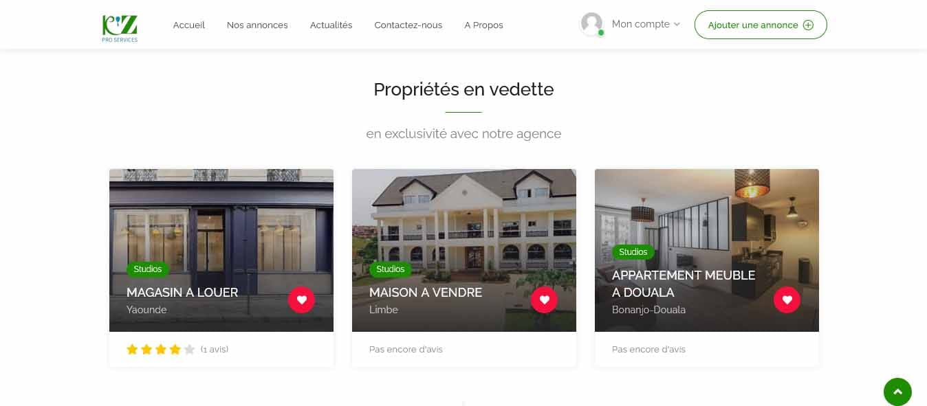 Annonces immobilières en vedette