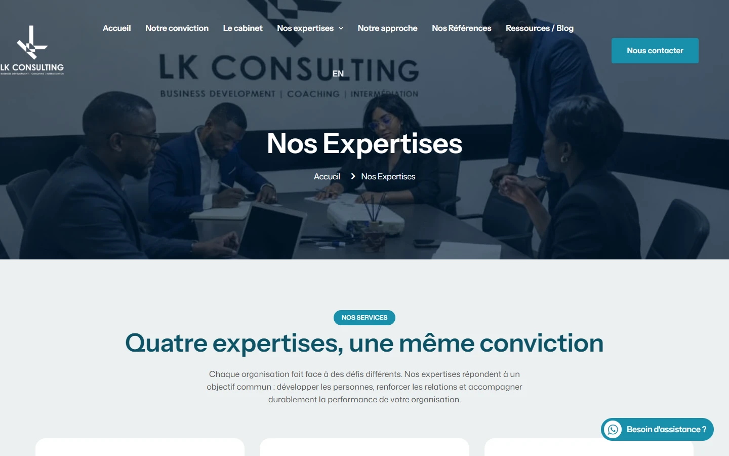 Présentation des expertises