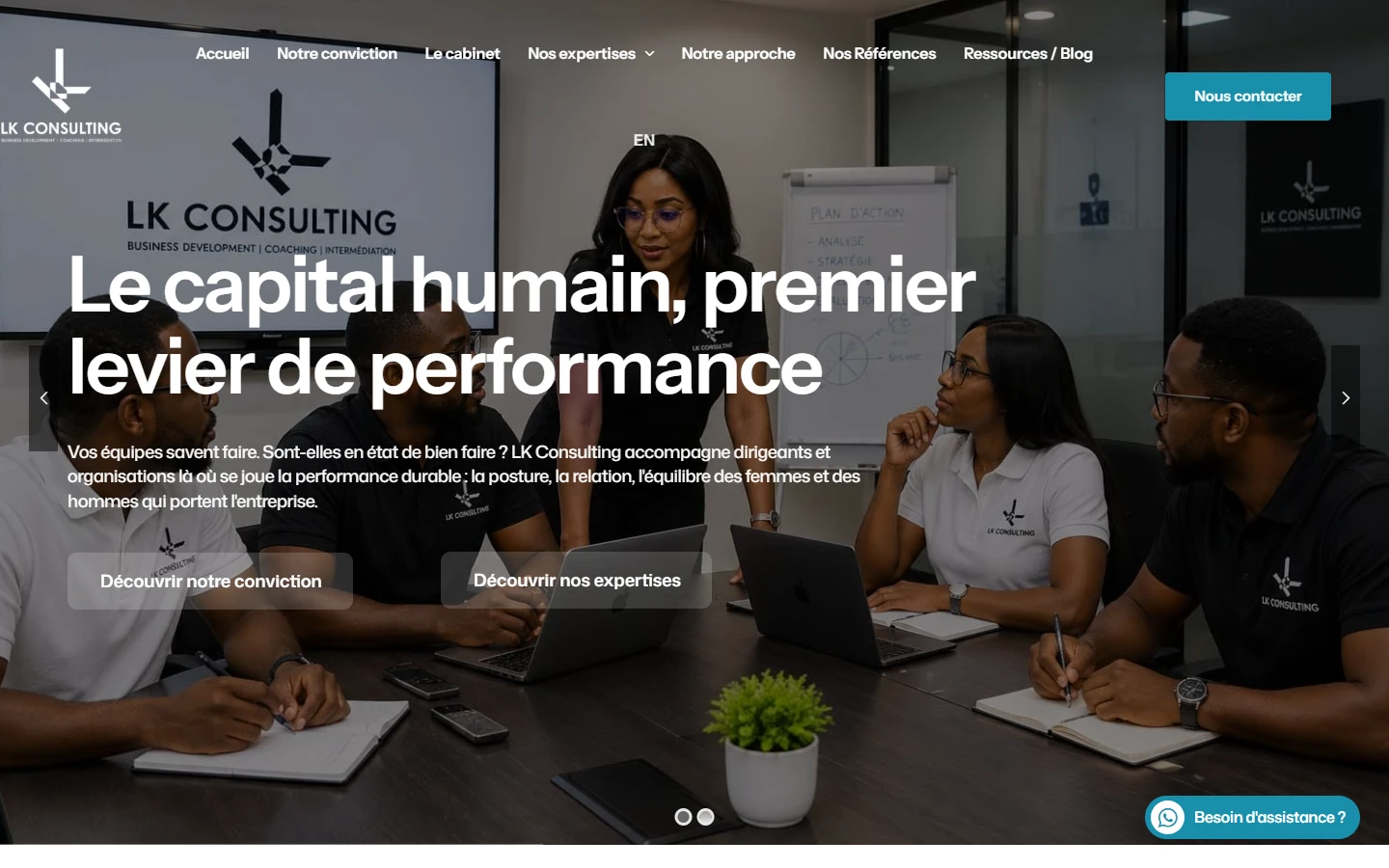 Accueil sur ordinateur