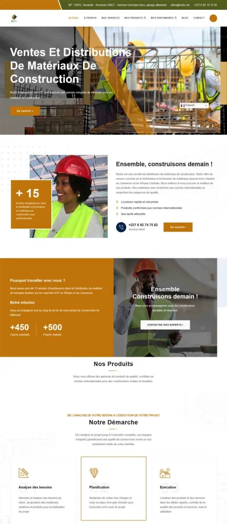 Roots — rubriques du site