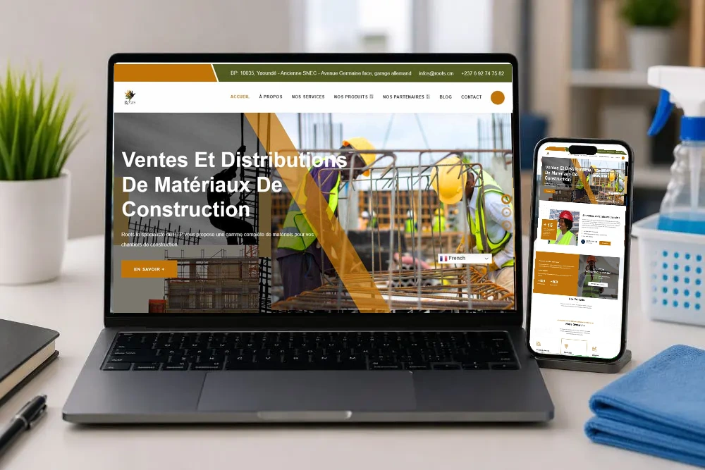 Roots — écrans archivés dans les supports ordinateur et téléphone