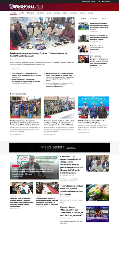 Wing Press Africa — détail de la présentation archivée