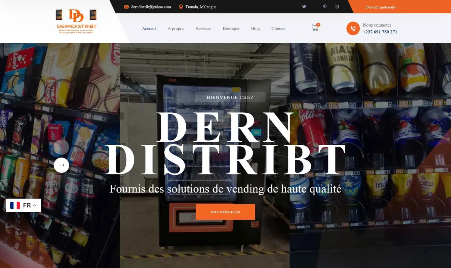 DERN DISTRIBT — accueil de la boutique