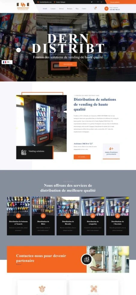 DERN DISTRIBT — vue verticale des contenus conservés