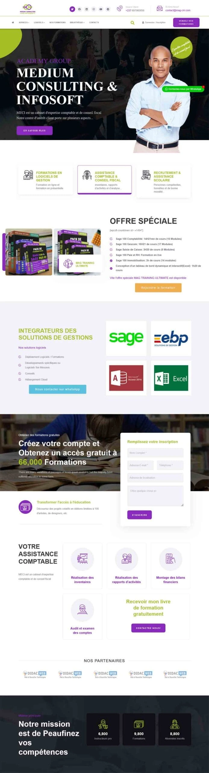 Mag-cm — website sections