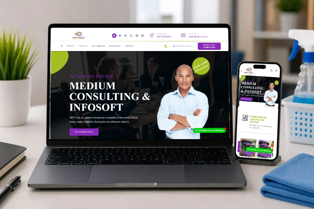 Mag-cm — website on laptop and phone