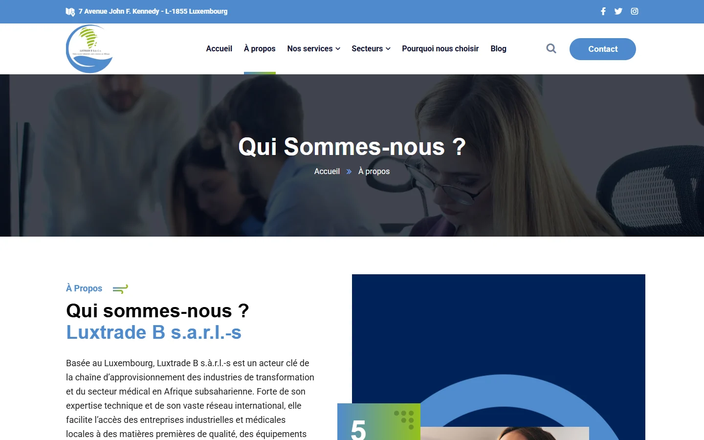 Luxtrade B — Présentation de l’entreprise