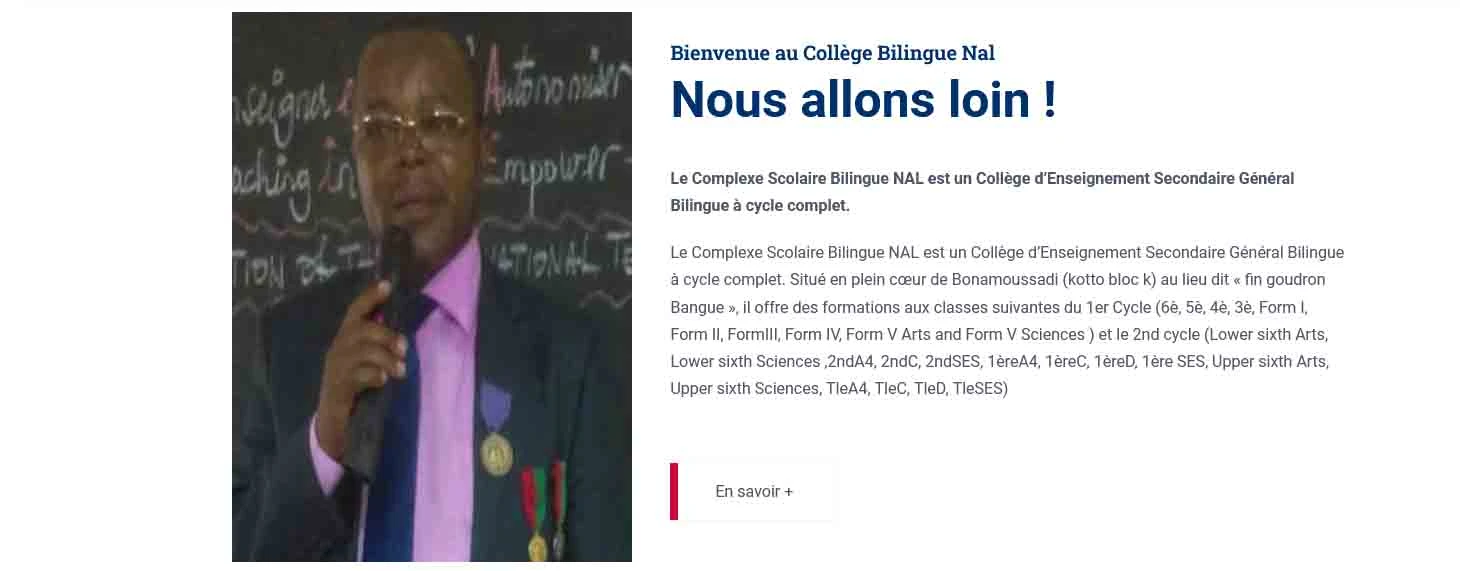 NAL Bilingual College — Website archive — view 2
