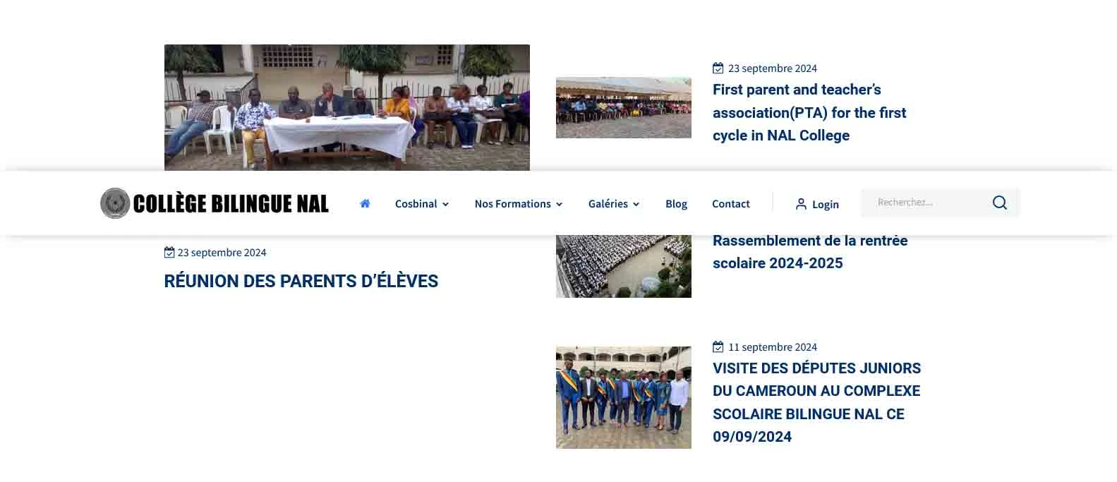 NAL Bilingual College — Website archive — view 3