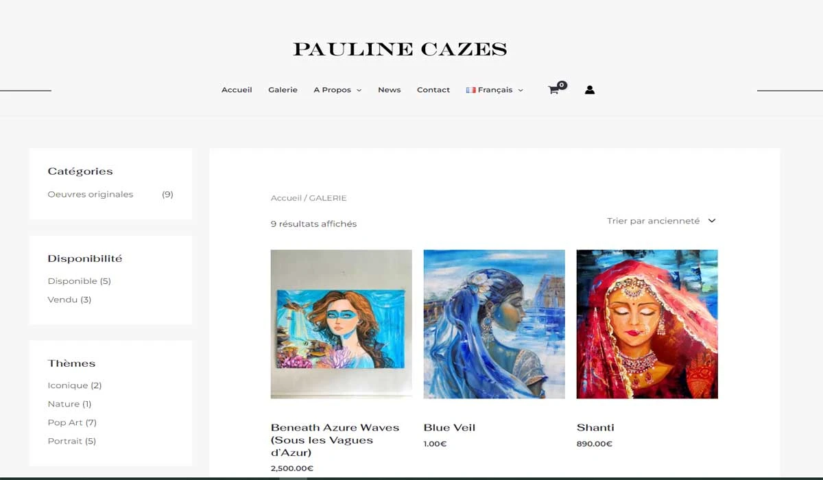 Pauline Cazes — Website archive — view 2