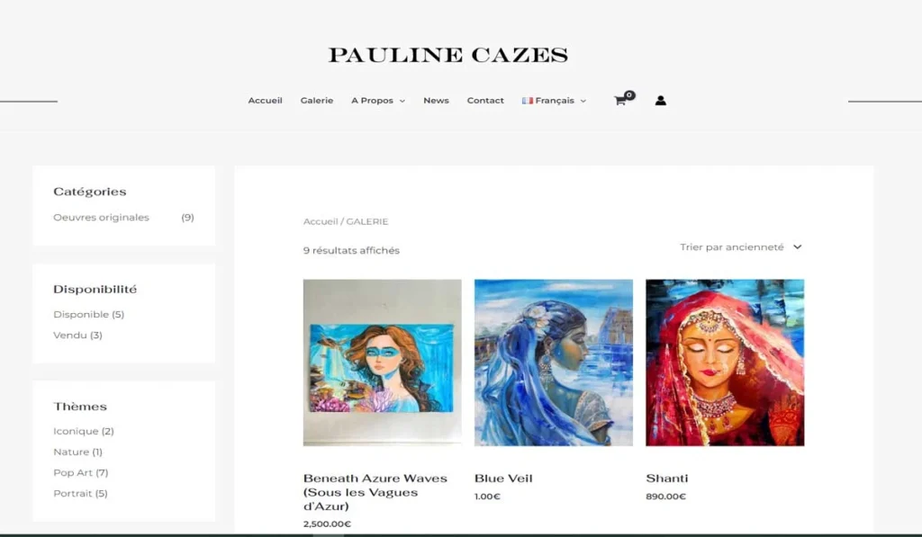 Pauline Cazes — Archive du site — vue 2