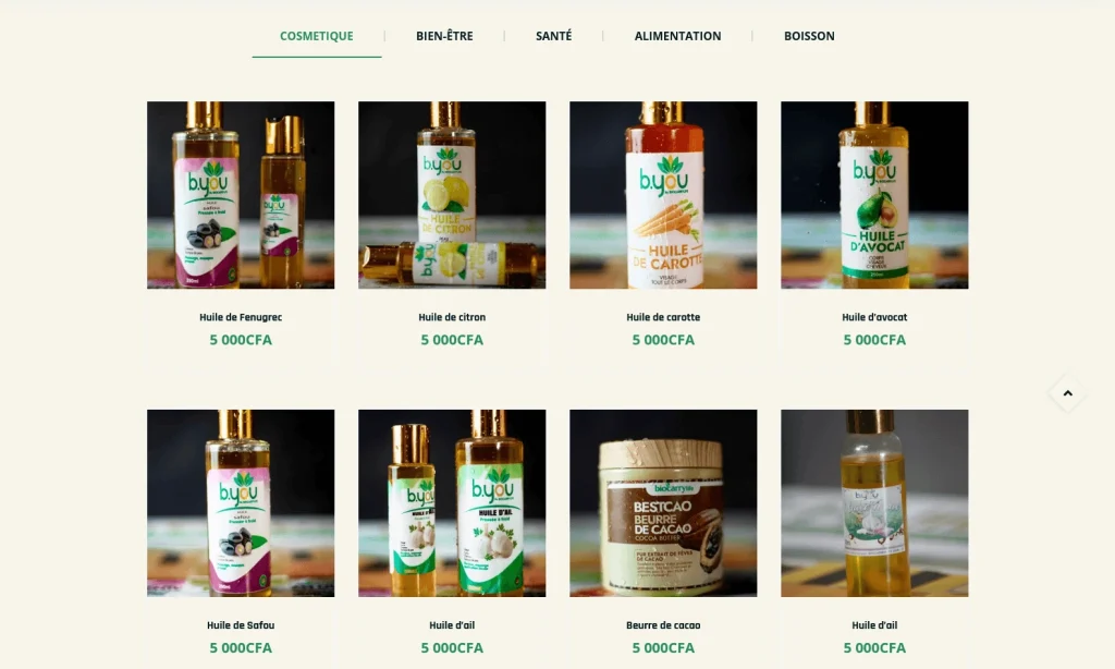Biocarrylife — Les produits et leur univers