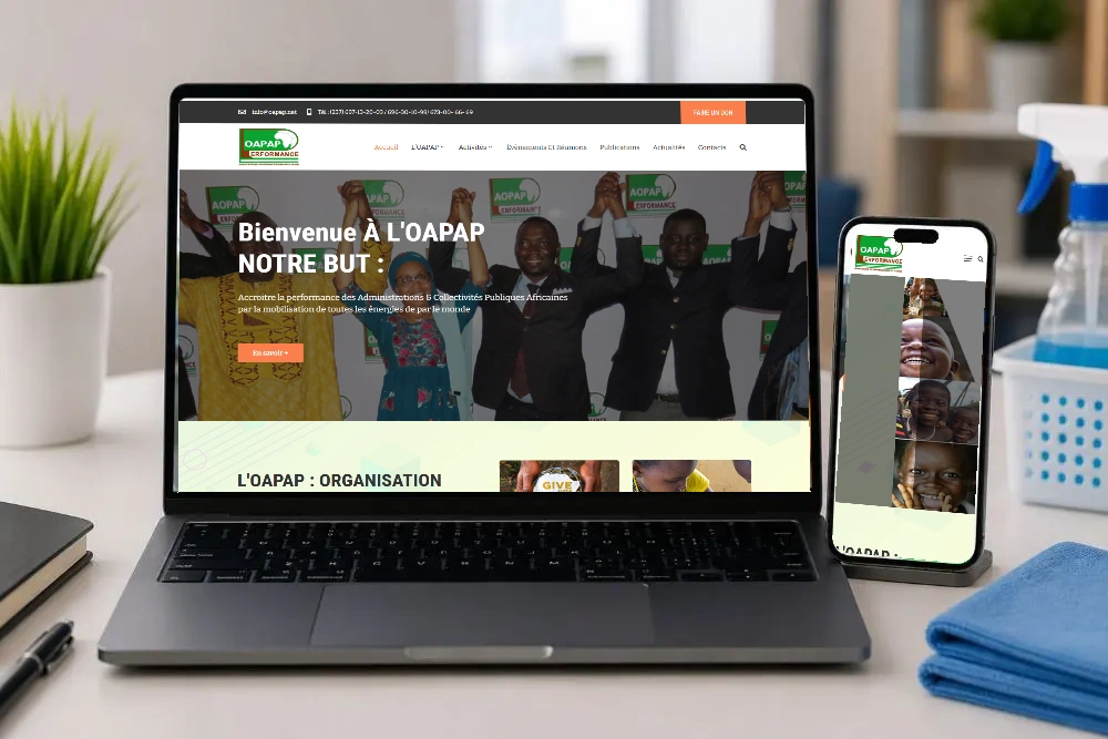 OAPAP — OAPAP — présentation sur ordinateur et téléphone