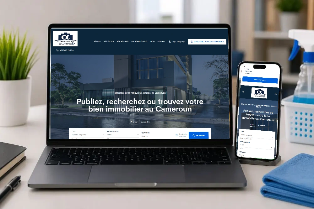 Alpha Support Solutions · Présentation du site