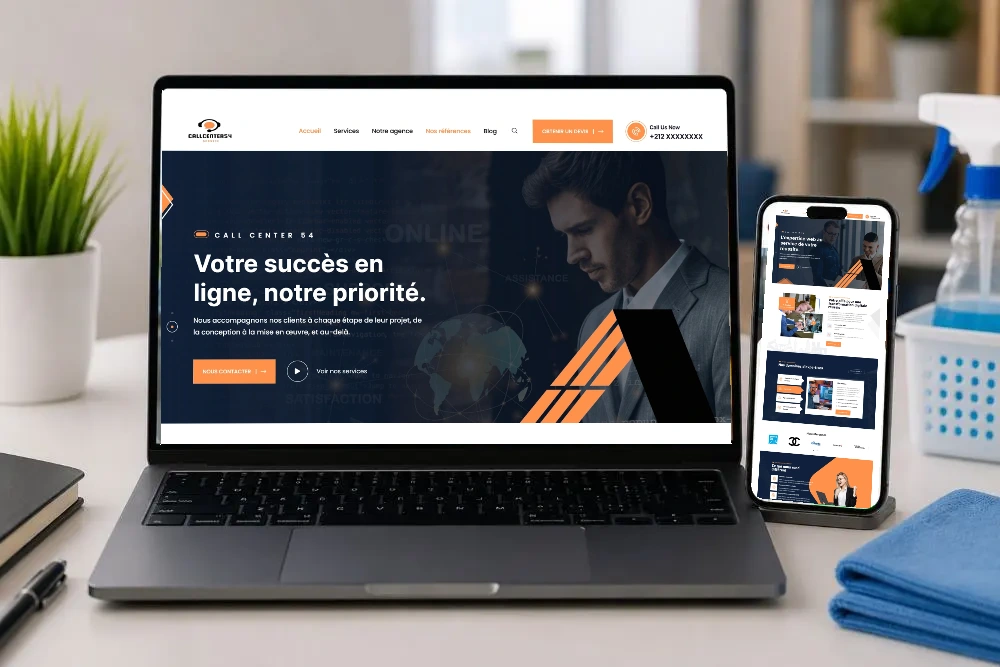 Call Center 54 · Présentation du site