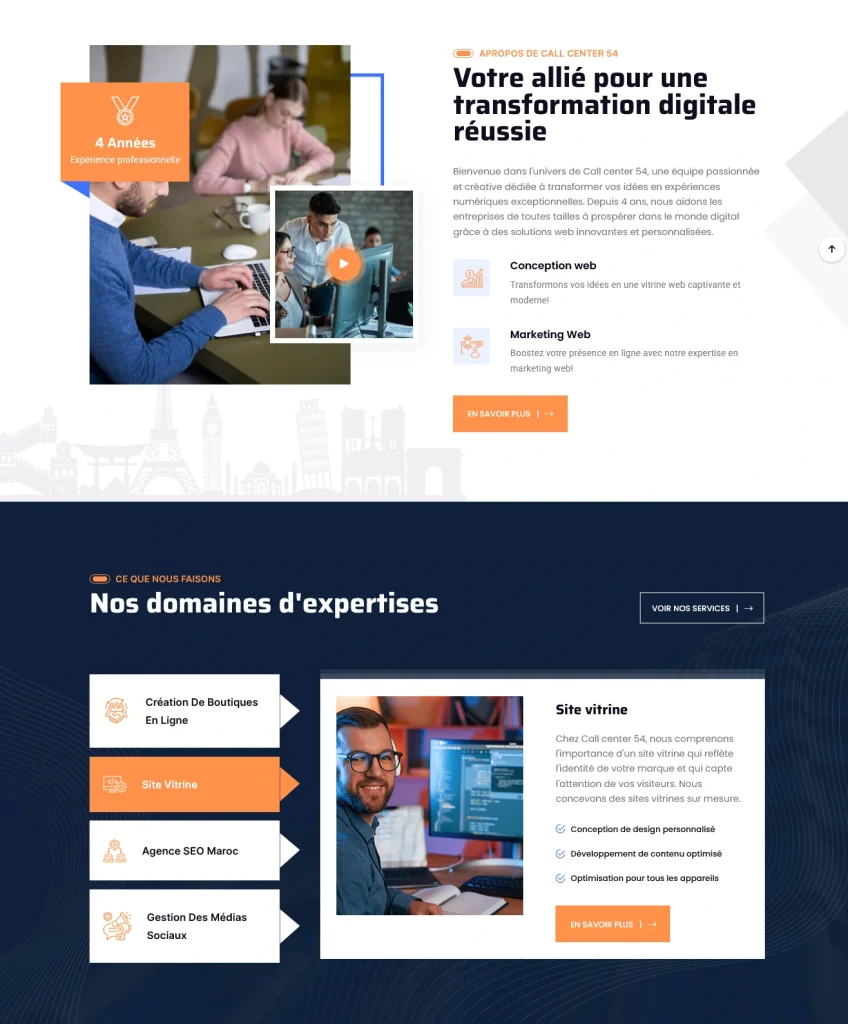 Call Center 54 · Détails du projet