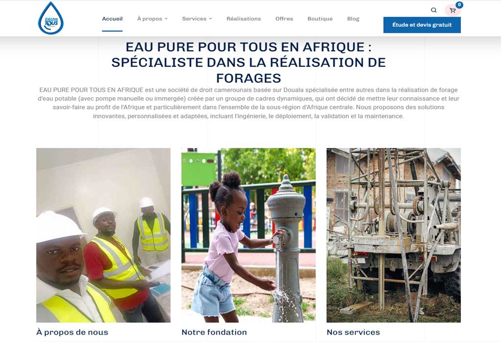 Eau pure pour tous en Afrique · Détails du projet