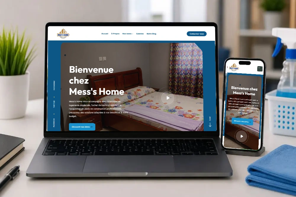 Mess’s Home · Website presentation