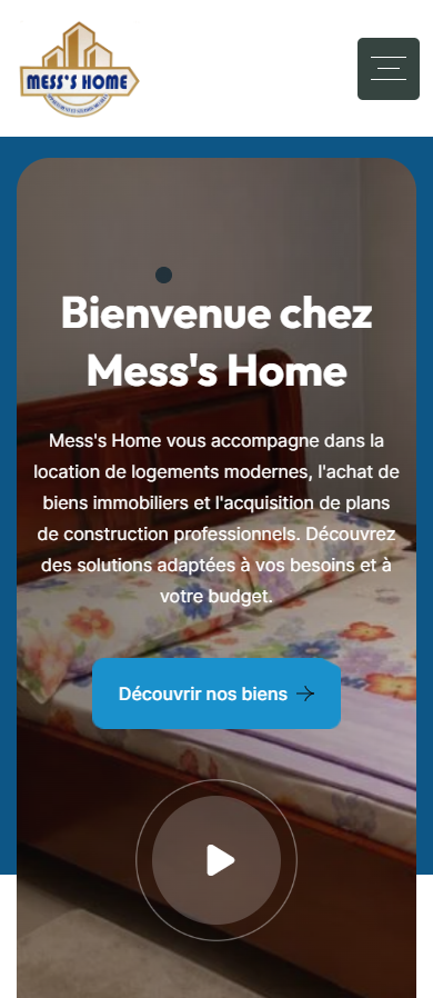 Mess’s Home · Mobile homepage