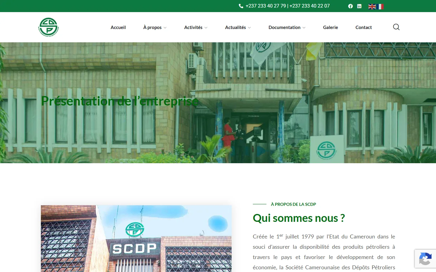Présentation de la SCDP sur ordinateur