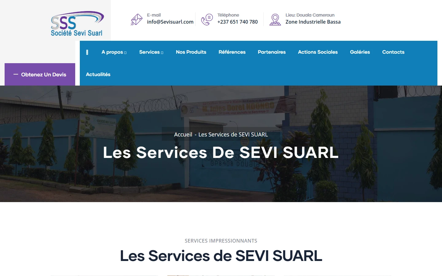 Présentation des services