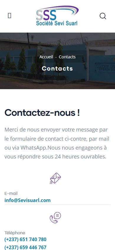 Contact sur mobile