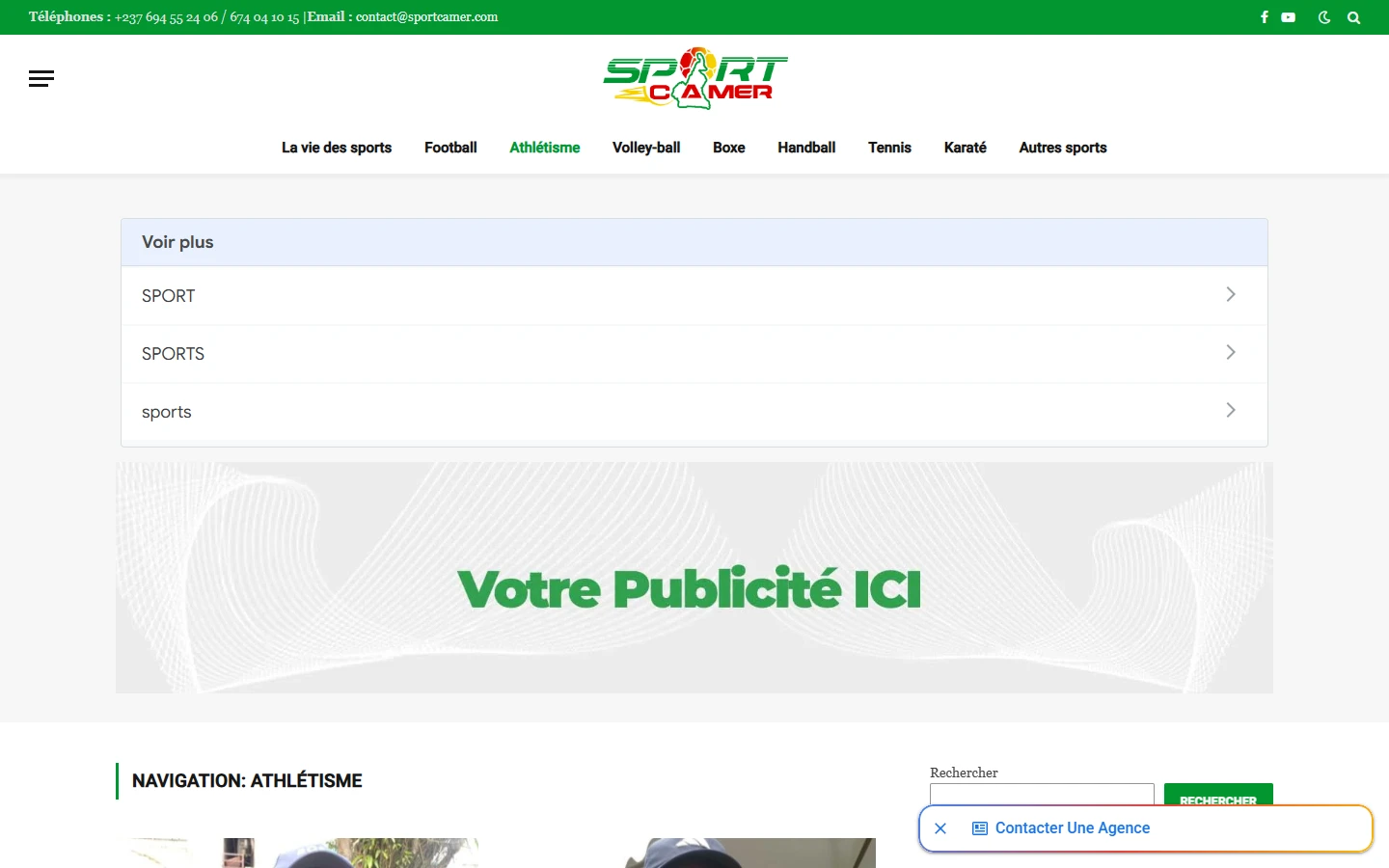 Rubrique athlétisme